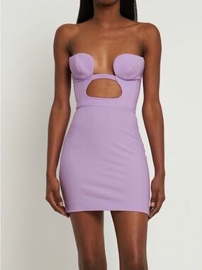 Nensi Dojaka Lilac Mini Dress